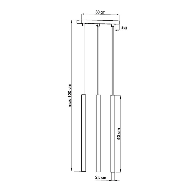 Suspension Blanche 3 Lampes