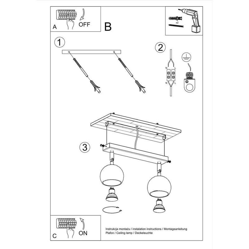 Luminaire Spot Plafond
