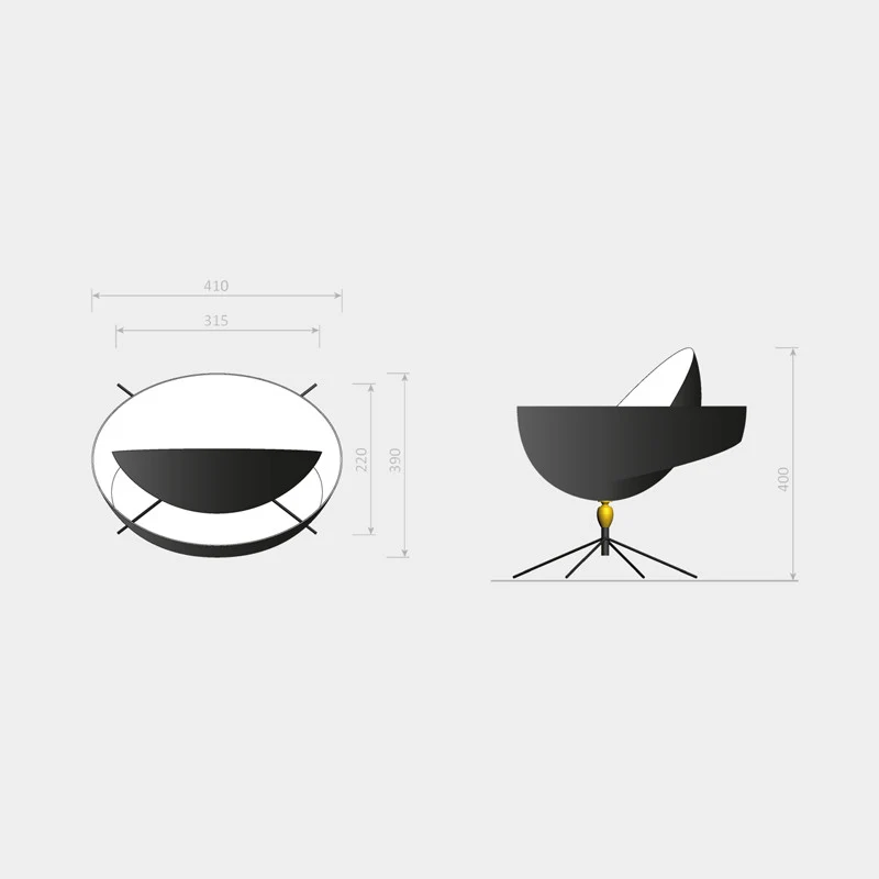 Serge Mouille Saturn Table Lamp