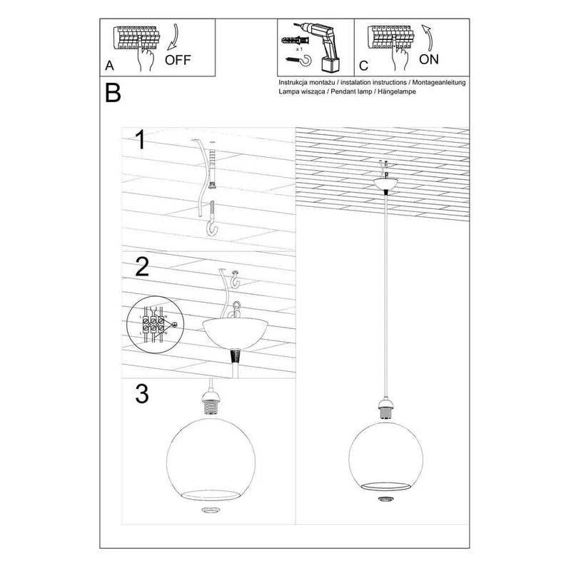 Lampe Suspension Industriel