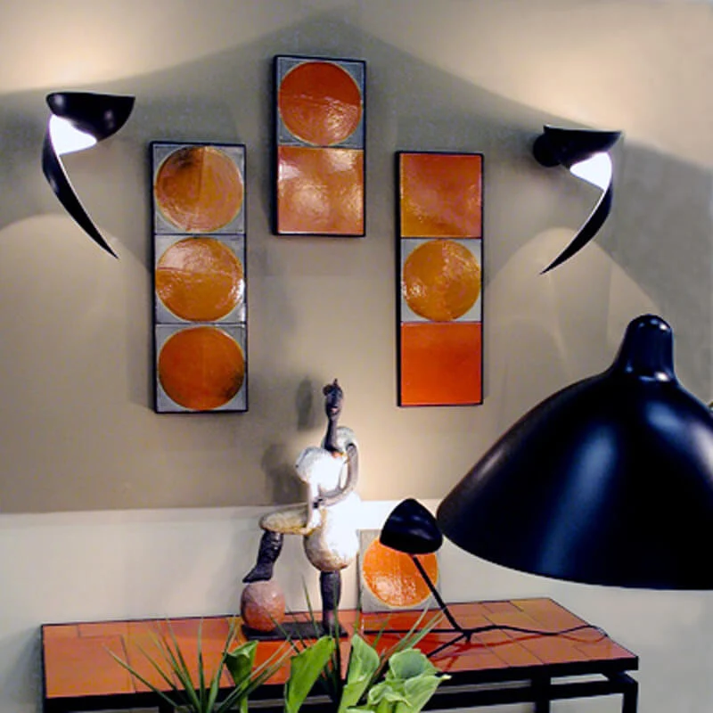 Serge Mouille Flame Sconce Lamp