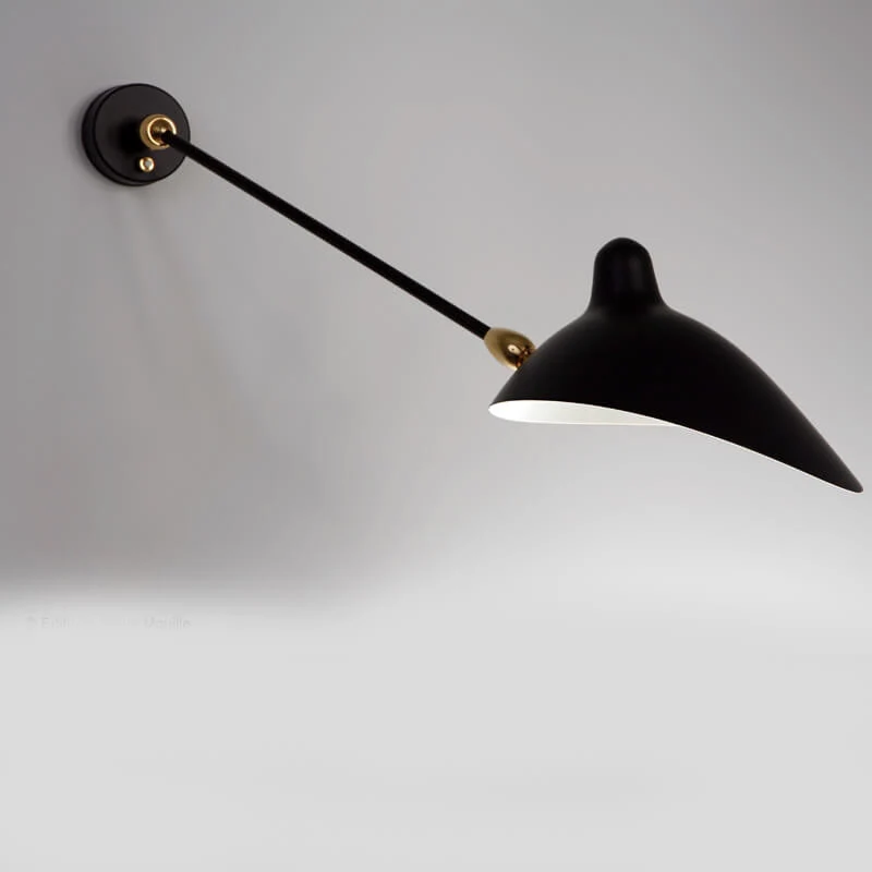 Serge Mouille 1 Arm Two Swivels Sconce Lamp