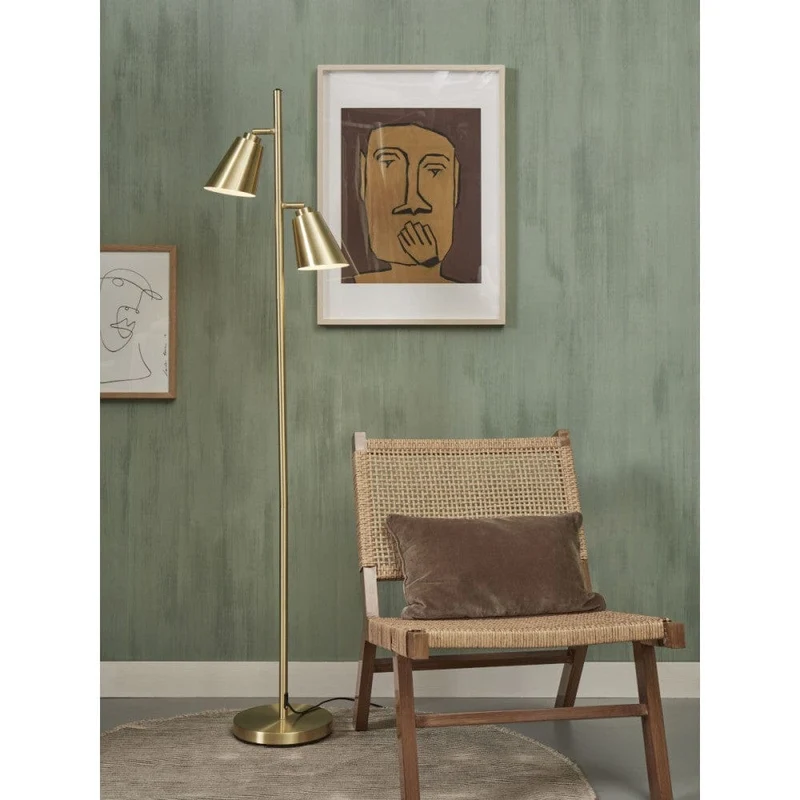 Lampadaire Doré