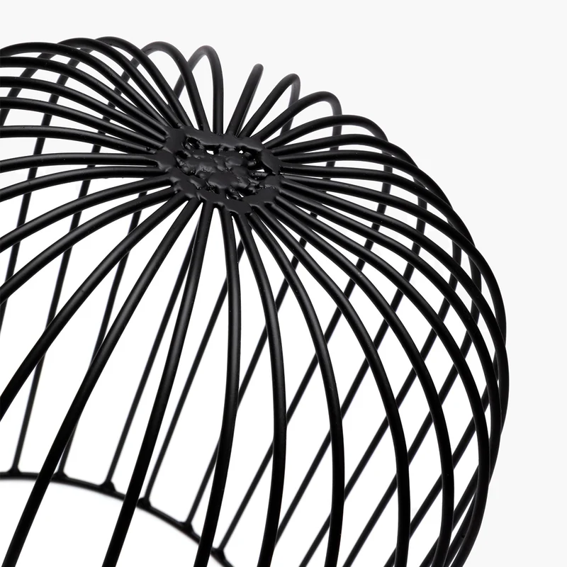 Serax Basket Catu Black Metal Sculptures