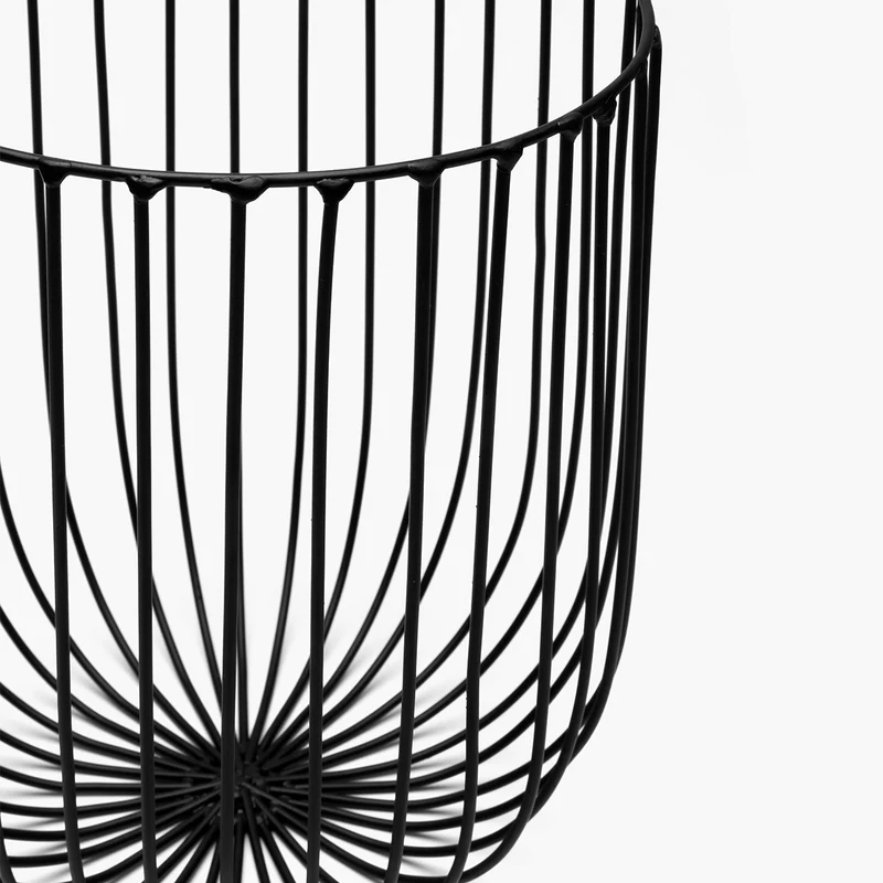 Serax Basket Catu Black Metal Sculptures