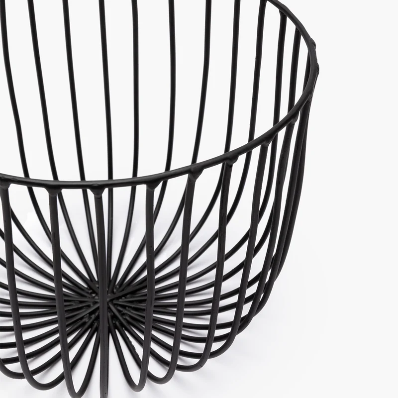 Serax Basket Catu Black Metal Sculptures
