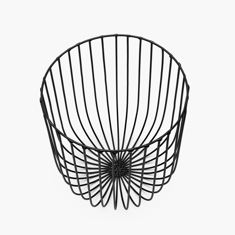 Serax Basket Catu Black Metal Sculptures