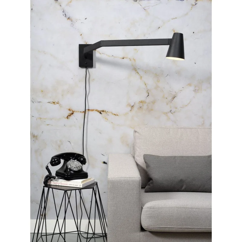 Applique Murale Noire Articulée