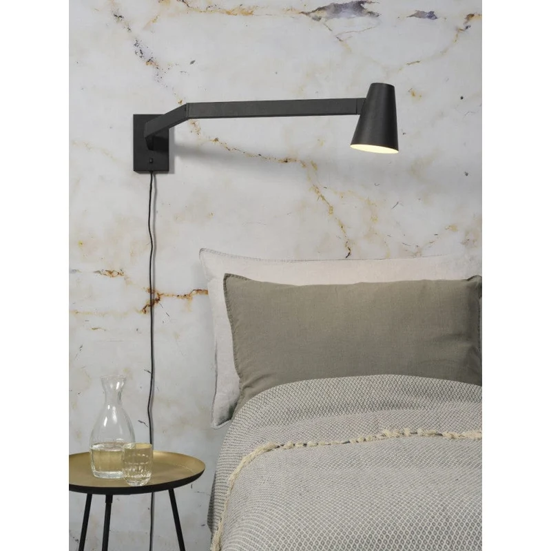 Applique Murale Noire Articulée
