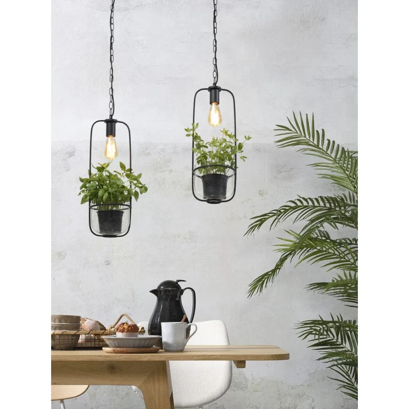 Suspension Fer Forgé Noir