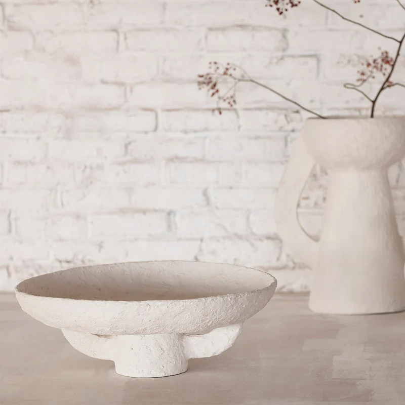 Serax Tray with Handles Papier Maché Earth