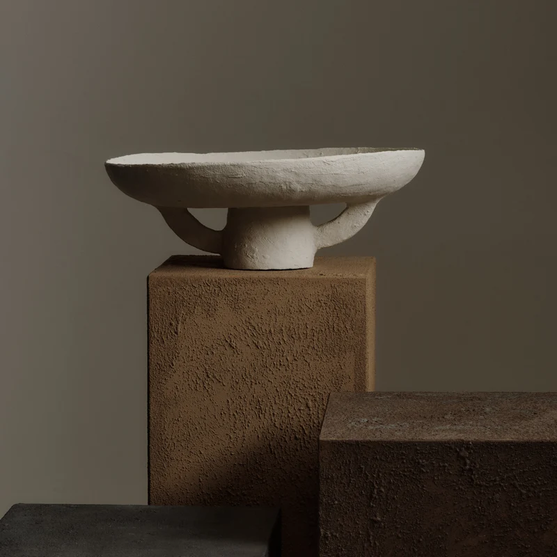 Serax Tray with Handles Papier Maché Earth