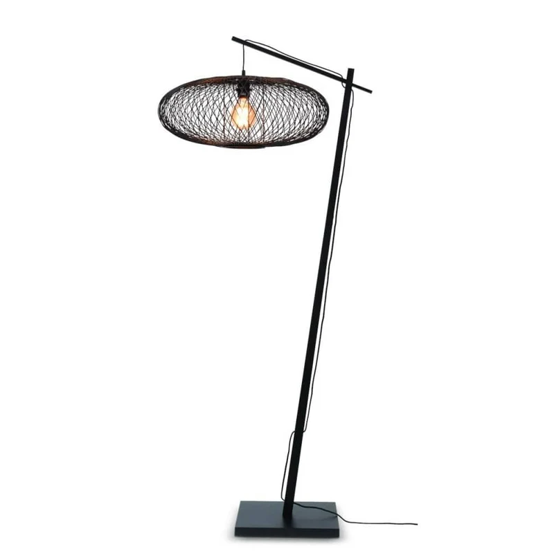 Lampadaire Noir Sur Pied