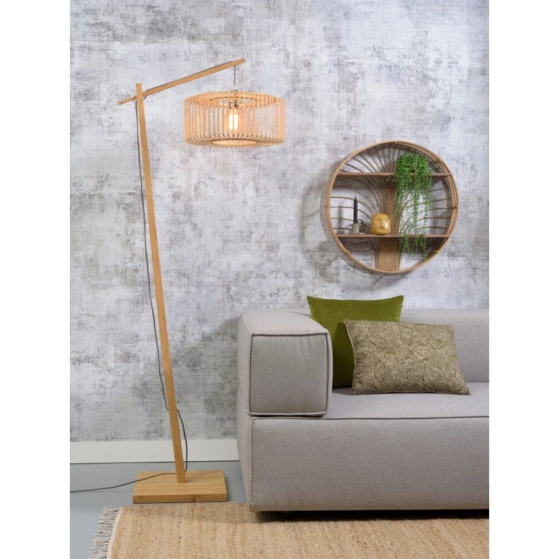 Lampadaire Bambou Rotin