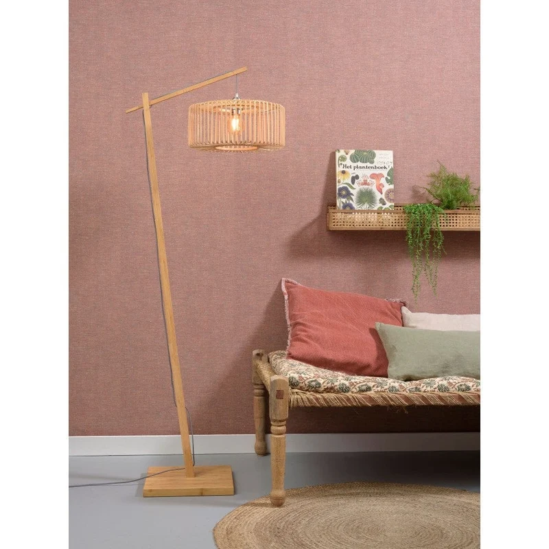 Lampadaire Bambou Rotin