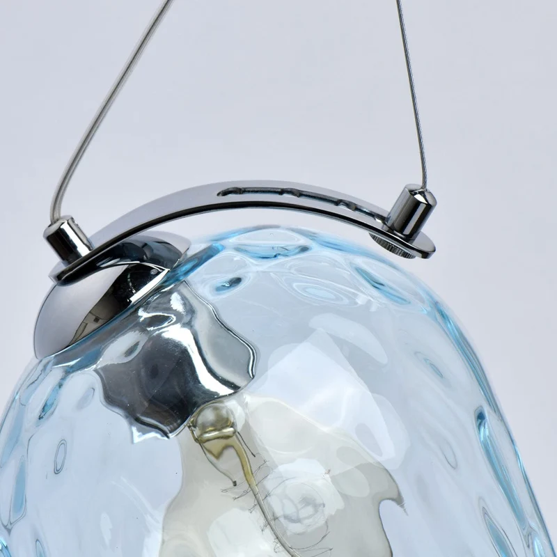Suspension Verre Bleu