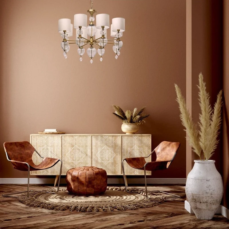 Vieux Lustre En Laiton