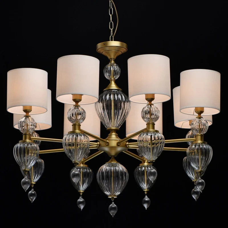 Vieux Lustre En Laiton