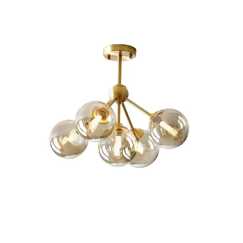 Lustre Métal Verre
