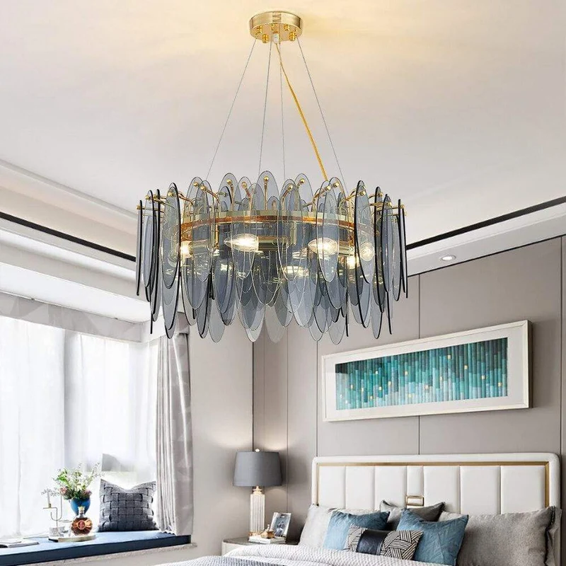 Lustre En Verre Rond