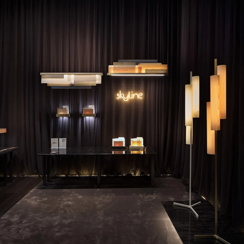 LZF Black Note Triplet LED Floor Lamp