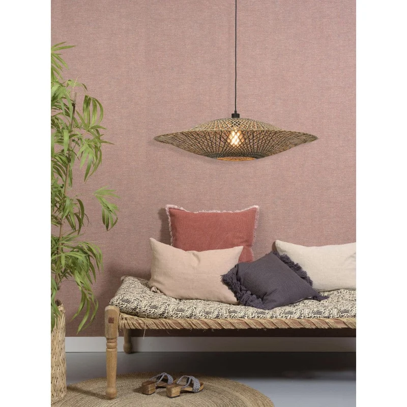 Suspension Rotin Bambou