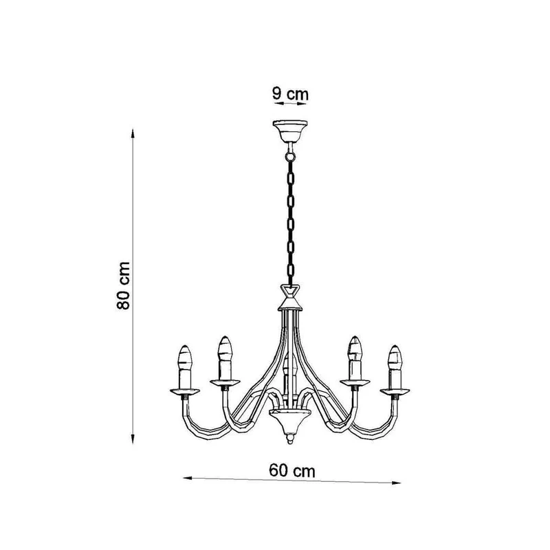Lustre Chandelier Bougie