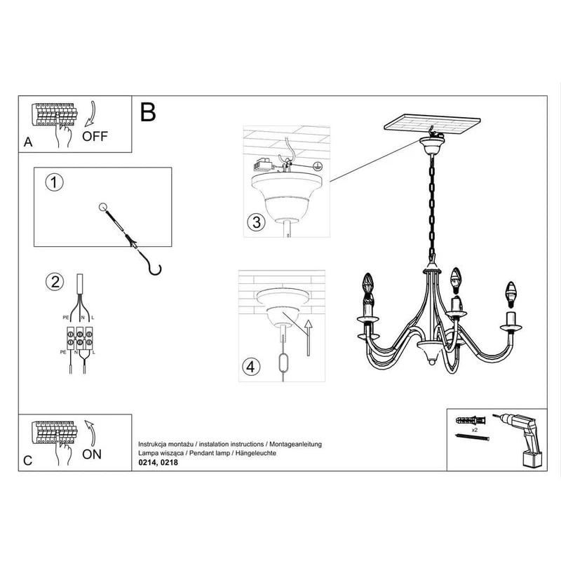 Lustre Chandelier Bougie
