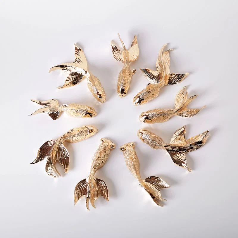 Haoshi Goldfish X Clock - Gold Plated