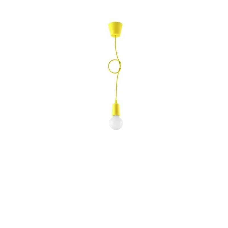 Suspension Jaune Moutarde