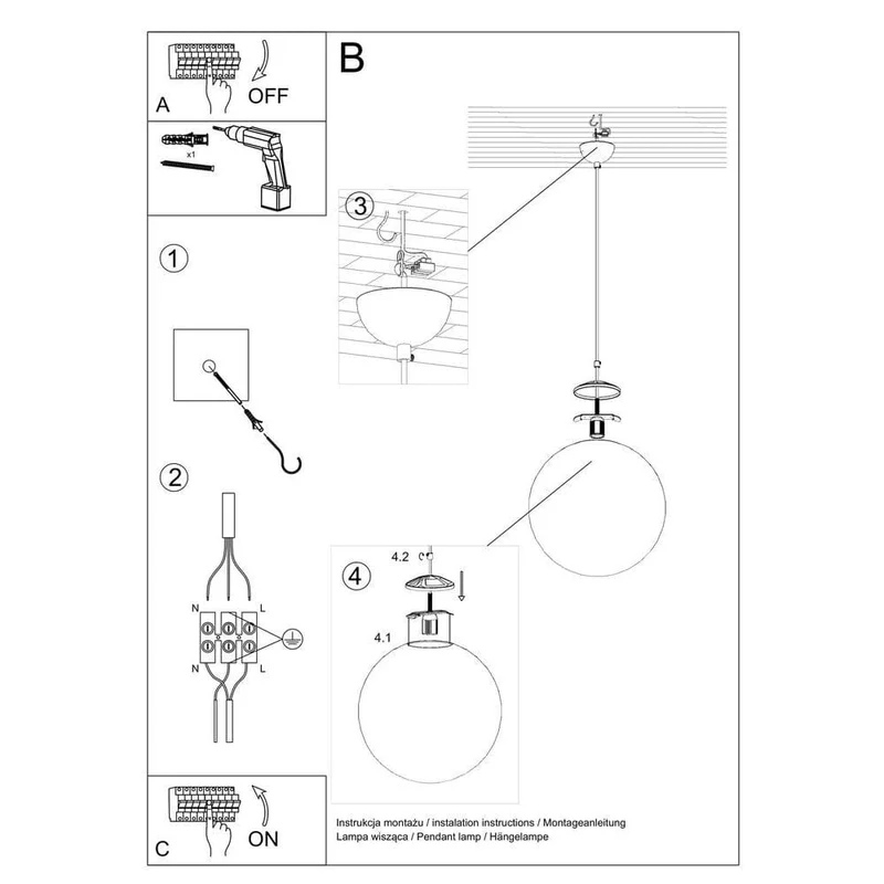 Suspension Boule Ficelle