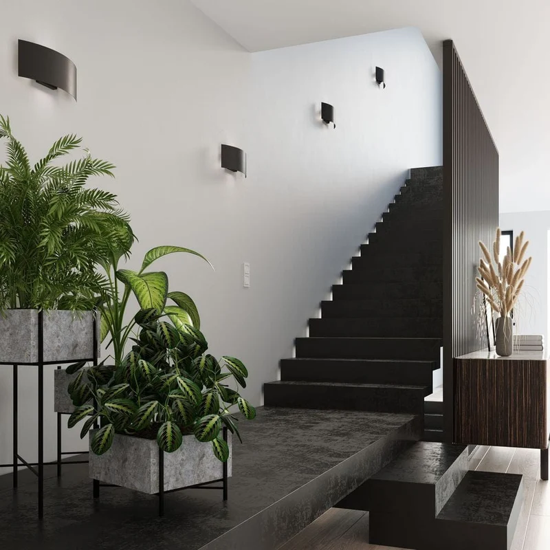 Applique Luminaire Murale Design Noir