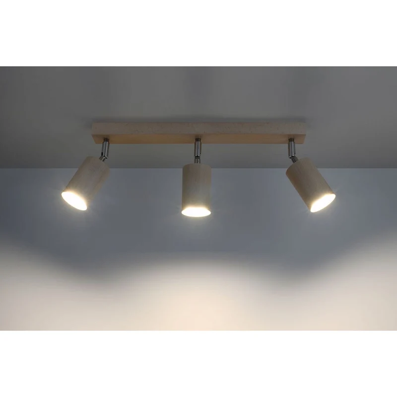 Plafonnier Industriel Bois