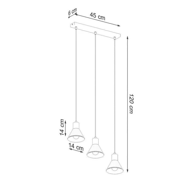 Plafonnier Suspension Triple