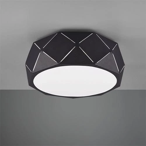 Plafonnier Cylindrique Noir