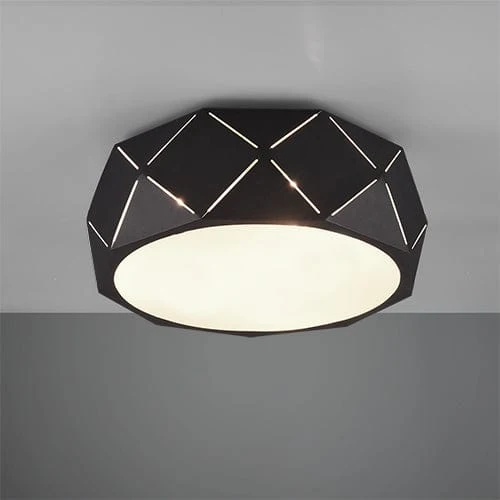 Plafonnier Cylindrique Noir
