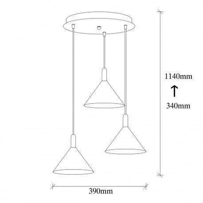 Lampe Suspension 3 Lampes