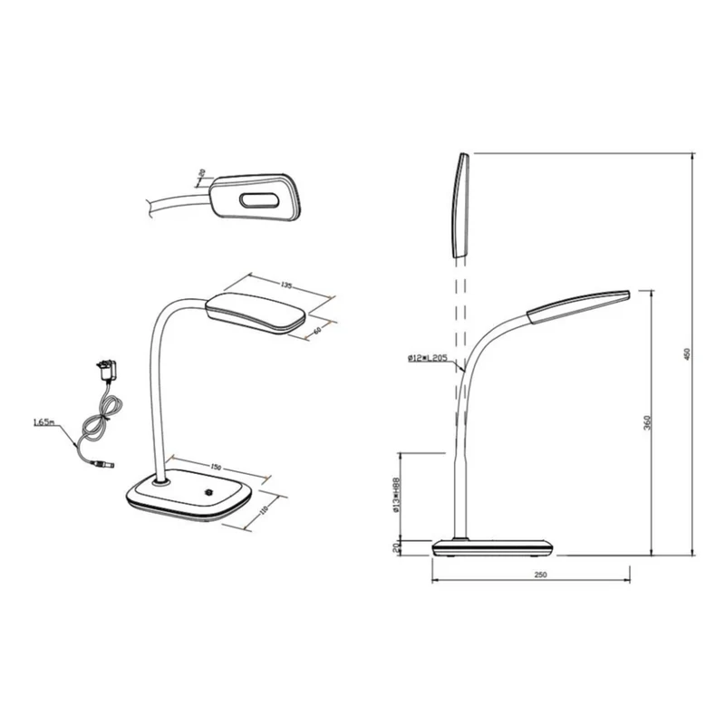 Lampe De Bureau Industriel