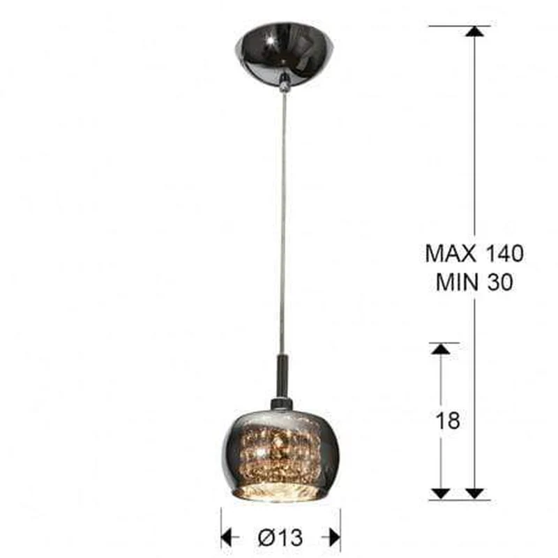 Suspension Luminaire Chrome