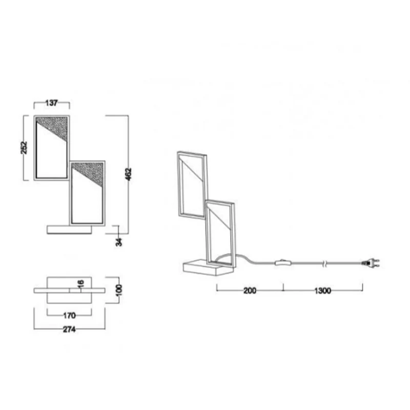 Lampe Design Fer