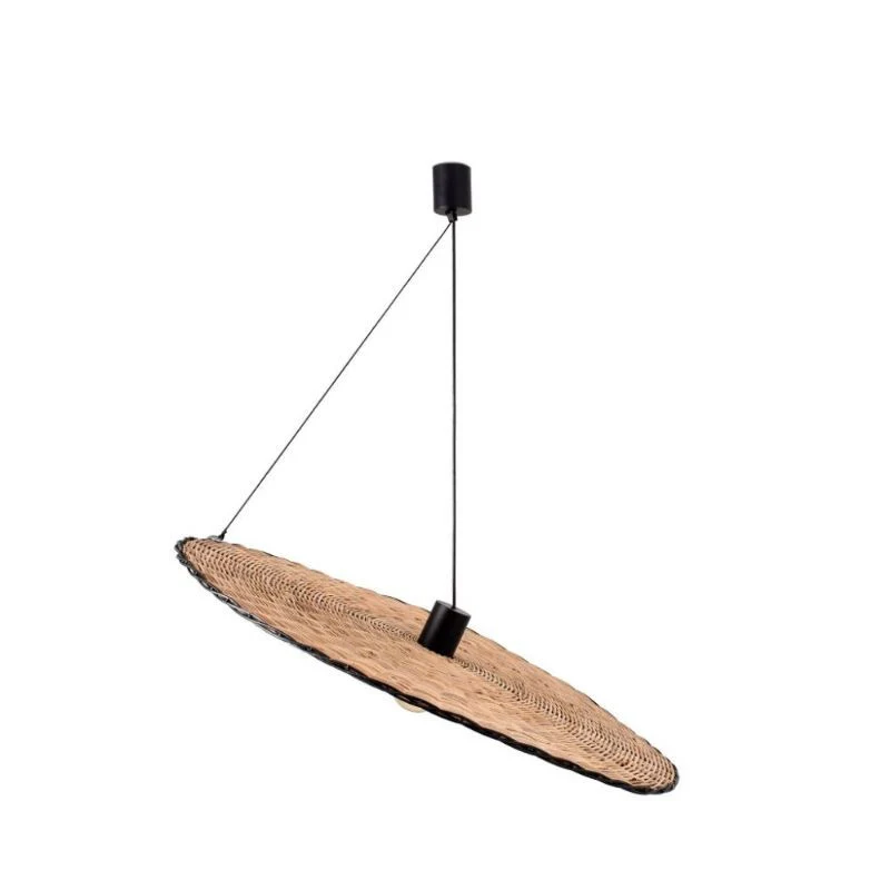 Faro Costas Black-Rattan Pendant Lamp