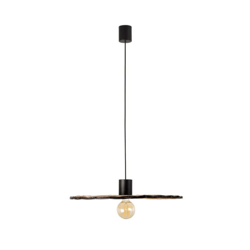 Faro Costas Black-Rattan Pendant Lamp