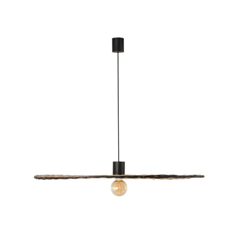 Faro Costas Black-Rattan Pendant Lamp