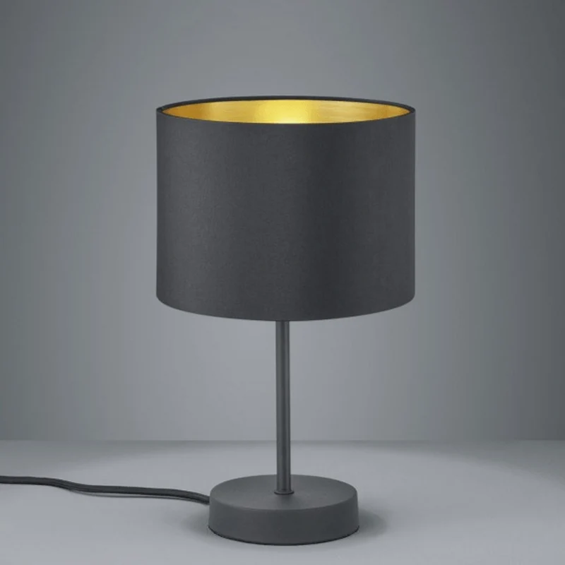 Lampe De Chevet Noir Et Doré