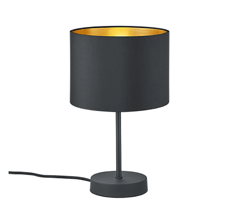 Lampe De Chevet Noir Et Doré