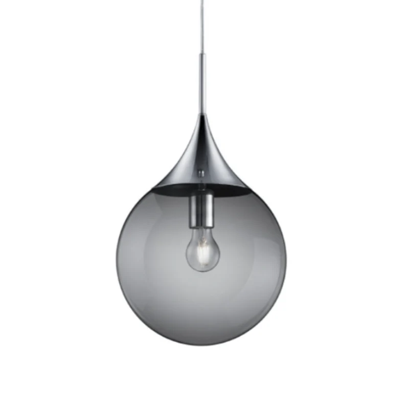 Suspension Boule Verre Fumé