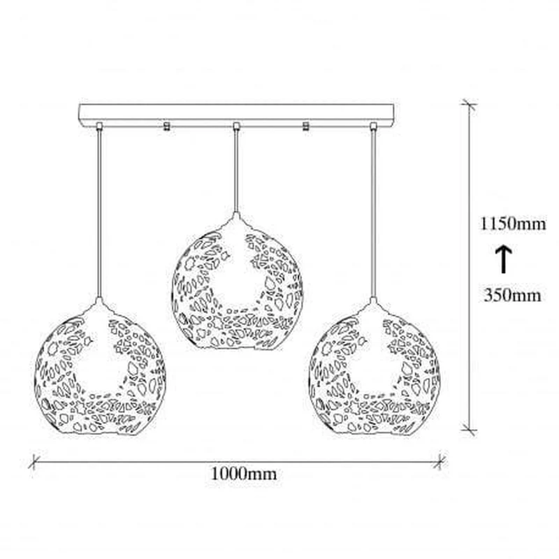 Lampe Suspension 3 Lumières