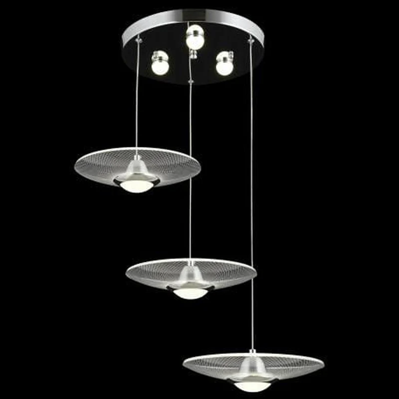 Suspension Chromé Led