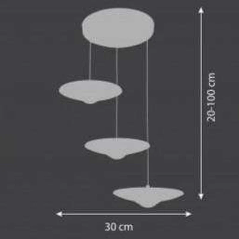 Suspension Chromé Led
