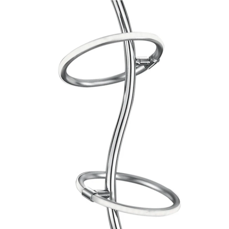 Lampadaire Chrome Blanc
